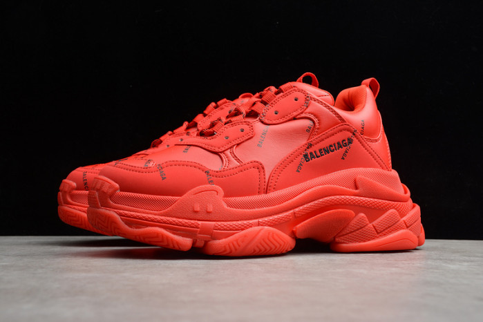 bl triple s trainers letters red h903p8122