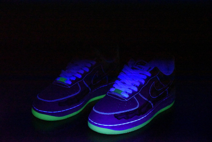 air force 1 low white skeleton halloween (2018) bq7541-100