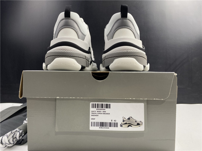 bl triple s trainers sneakers black grey black 121705