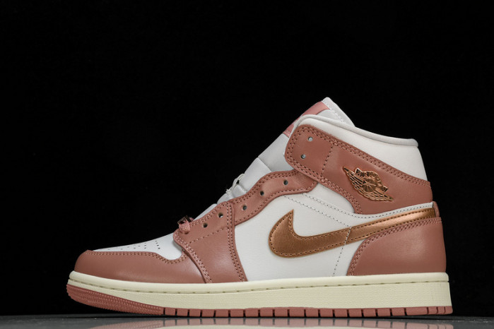 air jordan 1 mid se“red stardust” fb9892-670