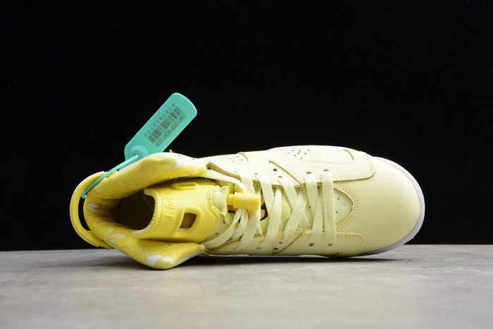 jordan 6 retro dynamic yellow floral 543390-800