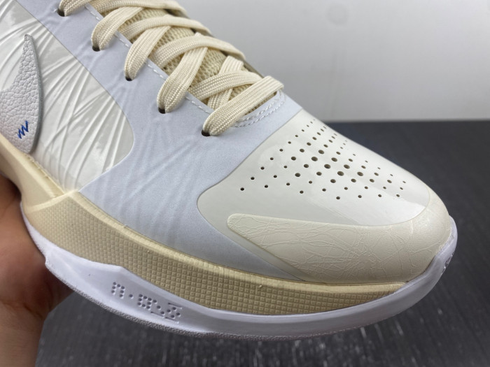 nike kobe 5 protro undefeated rice white db4796-101