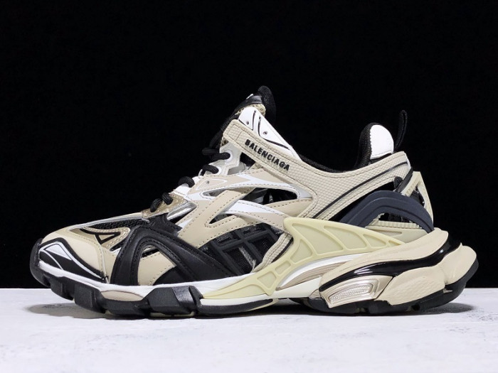 bl track trainers sneaker beige black h903p069