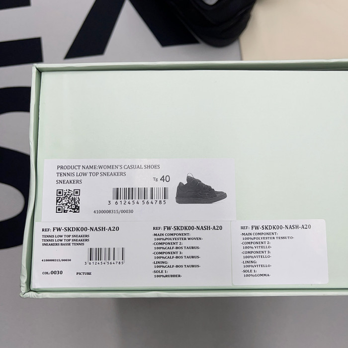 lanvin curb sneaker